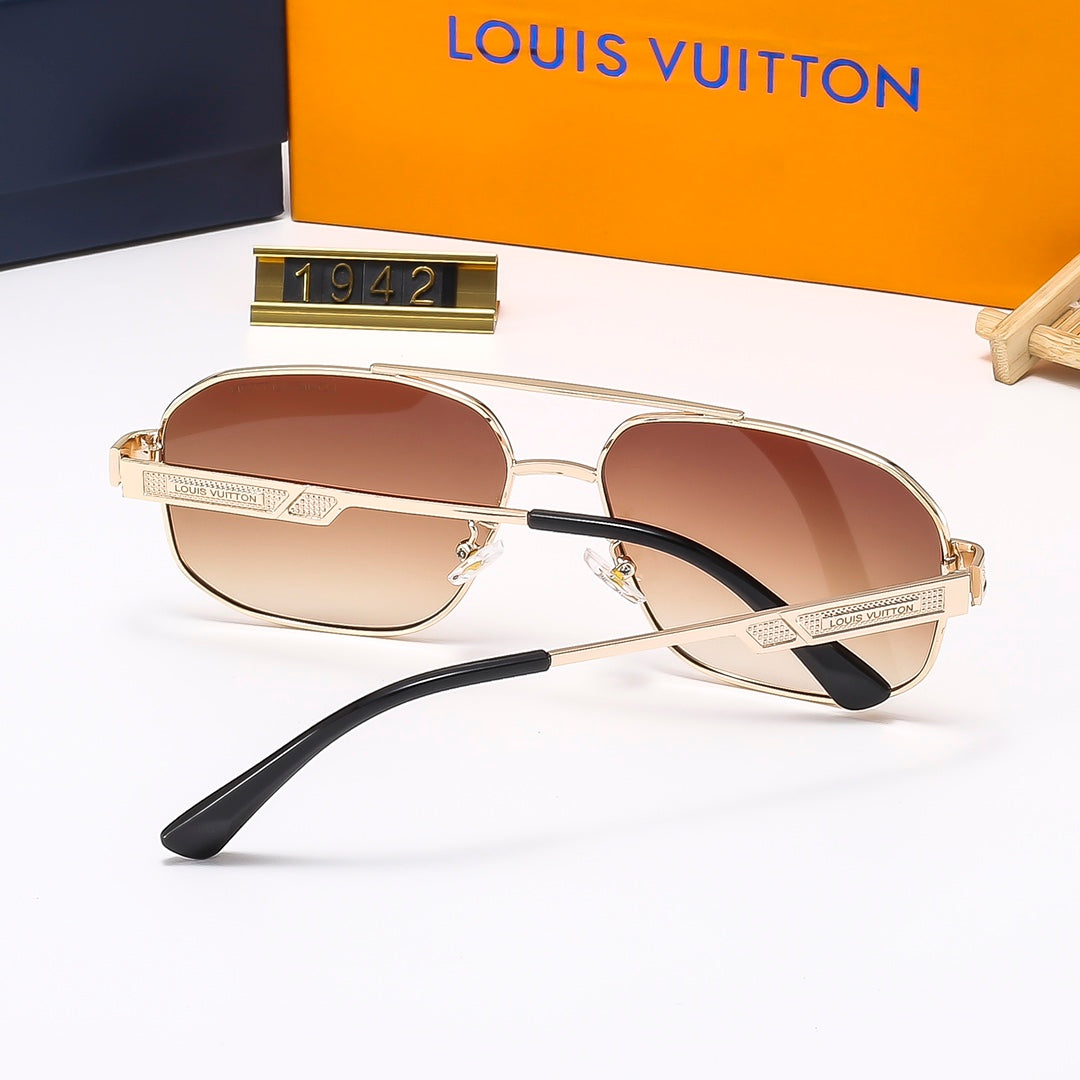 2026 Metal Double Bridge Embossed Sunglasses