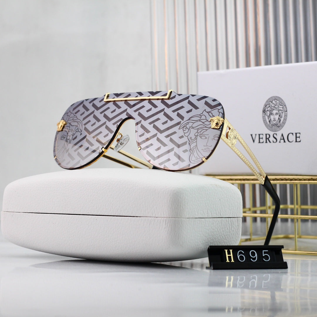 2026 Retro Watermark Pattern Sunglasses