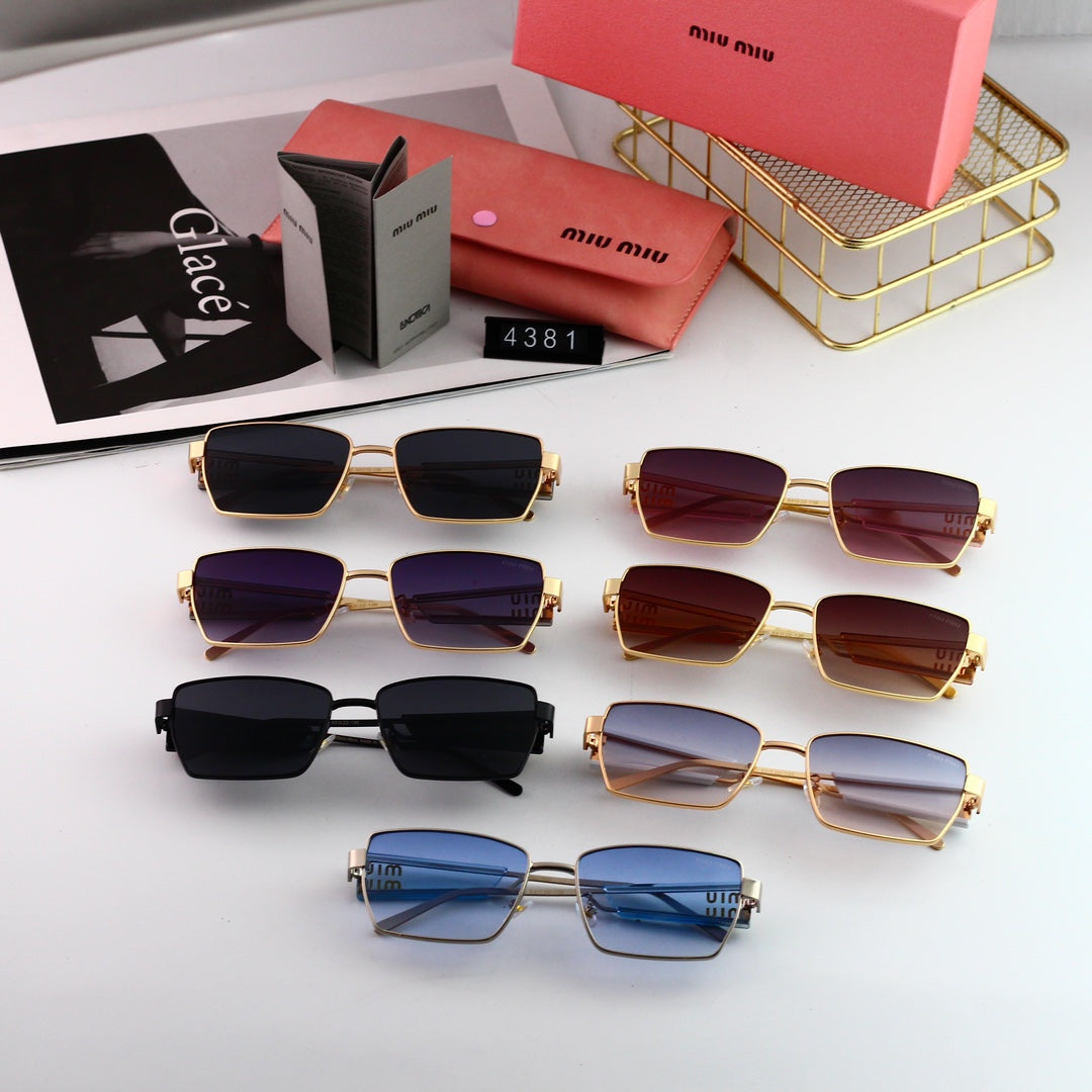 2026 Retro HD Wide-rim Rectangular Sunglasses