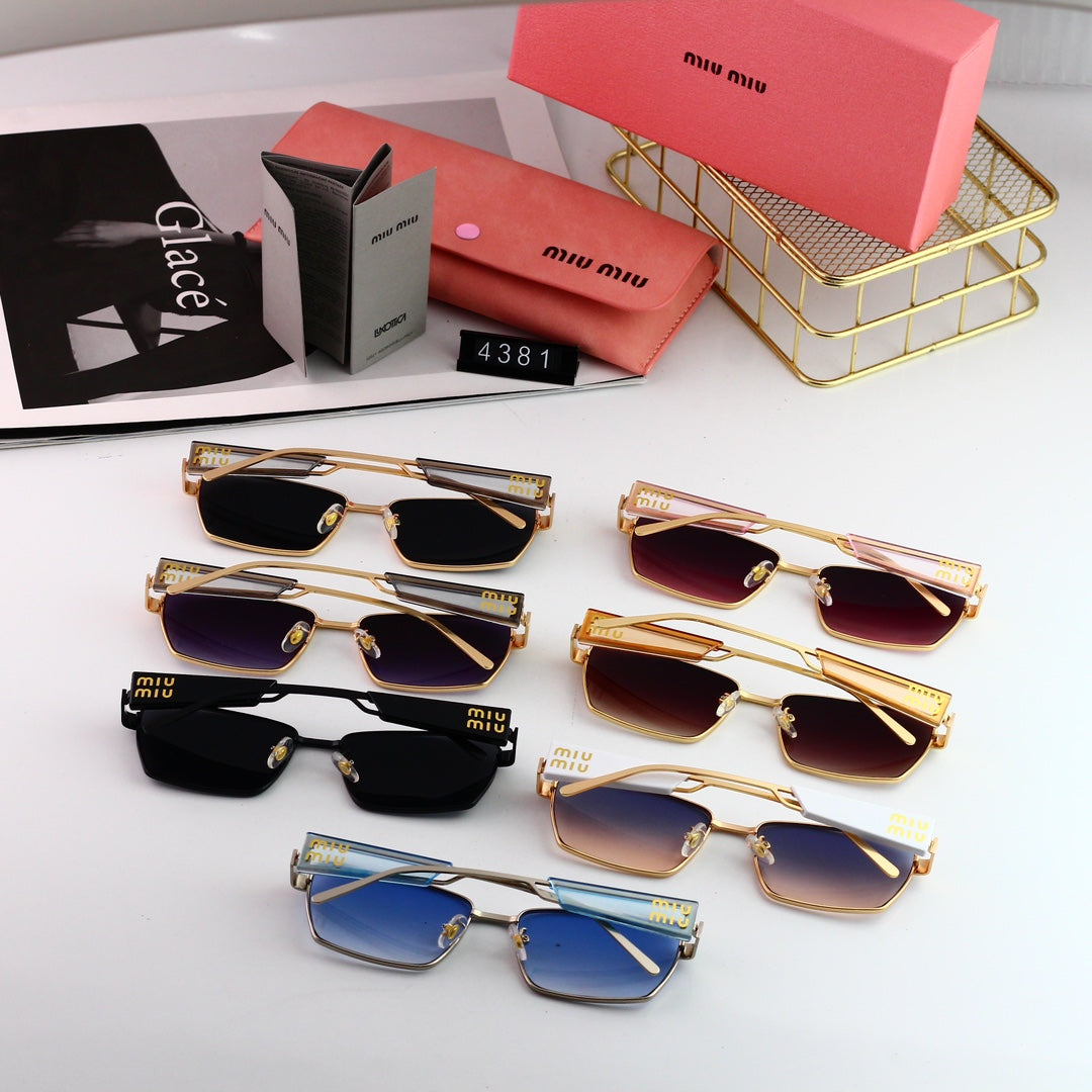 2026 Retro HD Wide-rim Rectangular Sunglasses