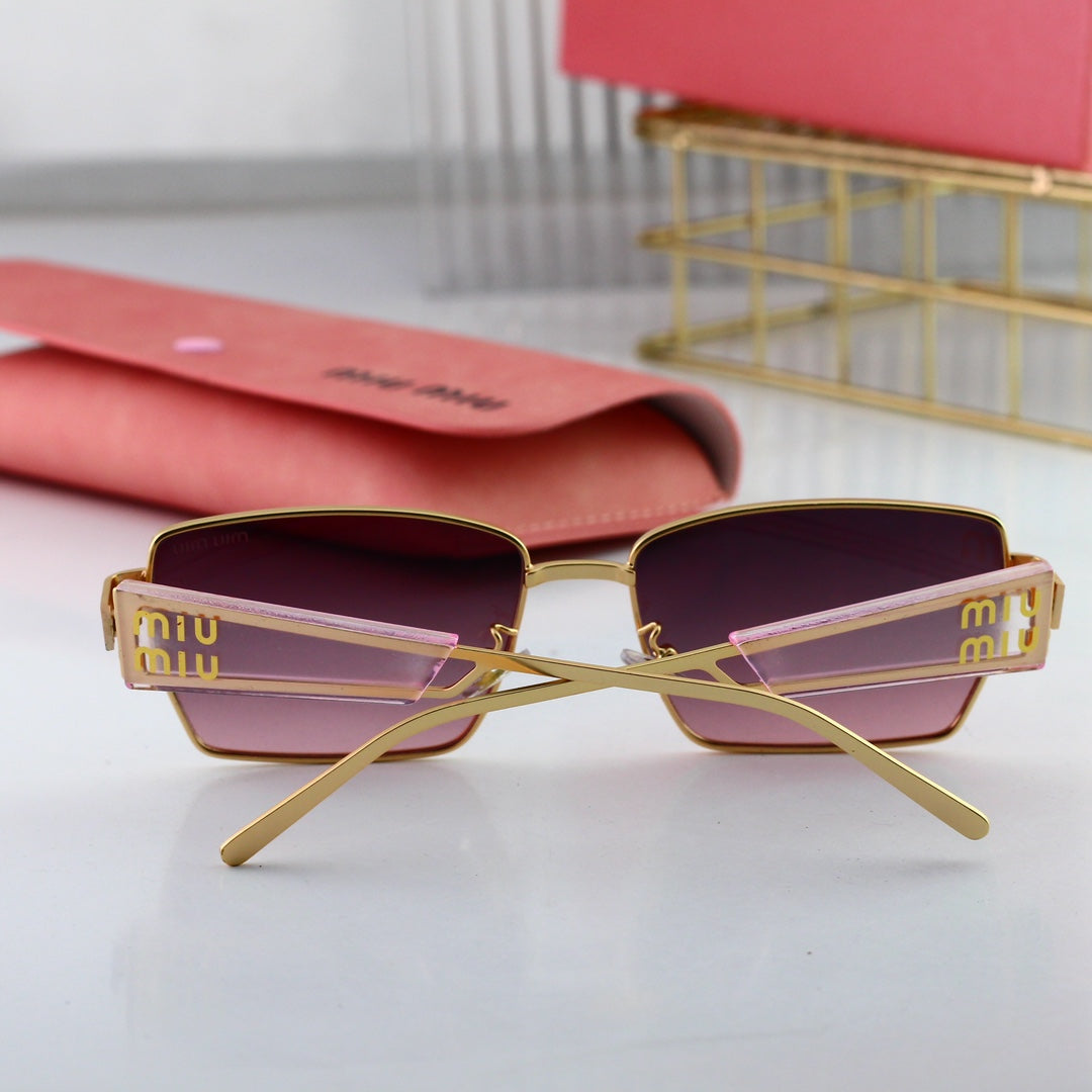 2026 Retro HD Wide-rim Rectangular Sunglasses