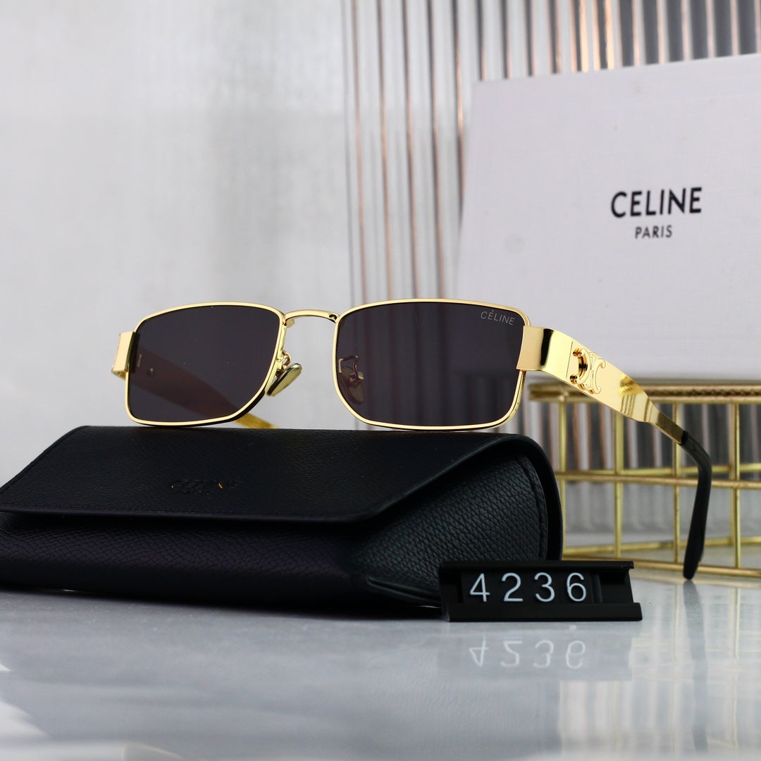 2026 Retro Square Metal Arc de Triomphe Sunglasses