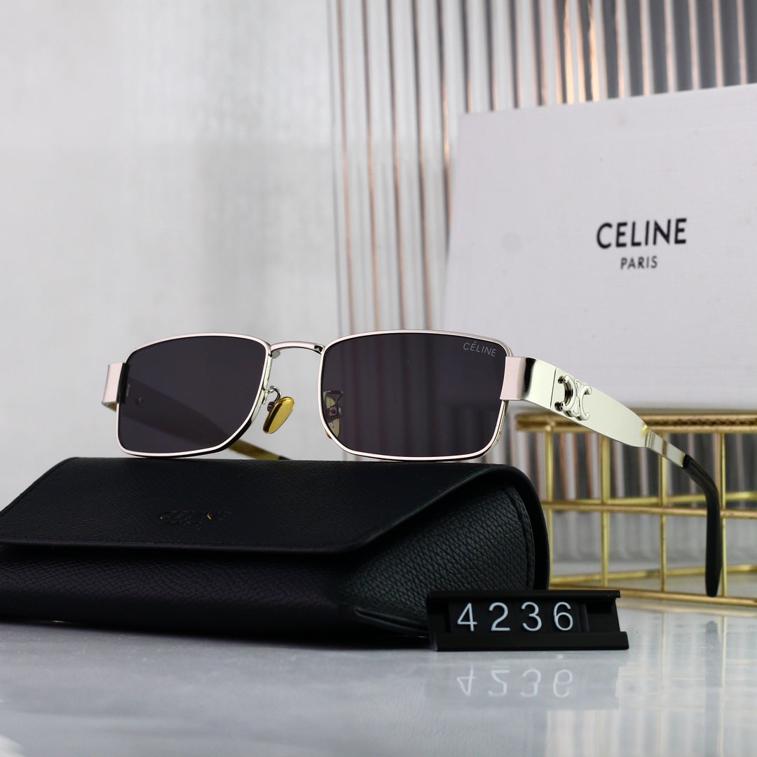 2026 Retro Square Metal Arc de Triomphe Sunglasses