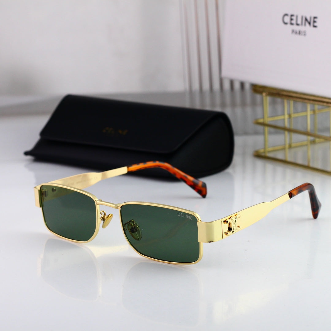 2026 Retro Square Metal Arc de Triomphe Sunglasses