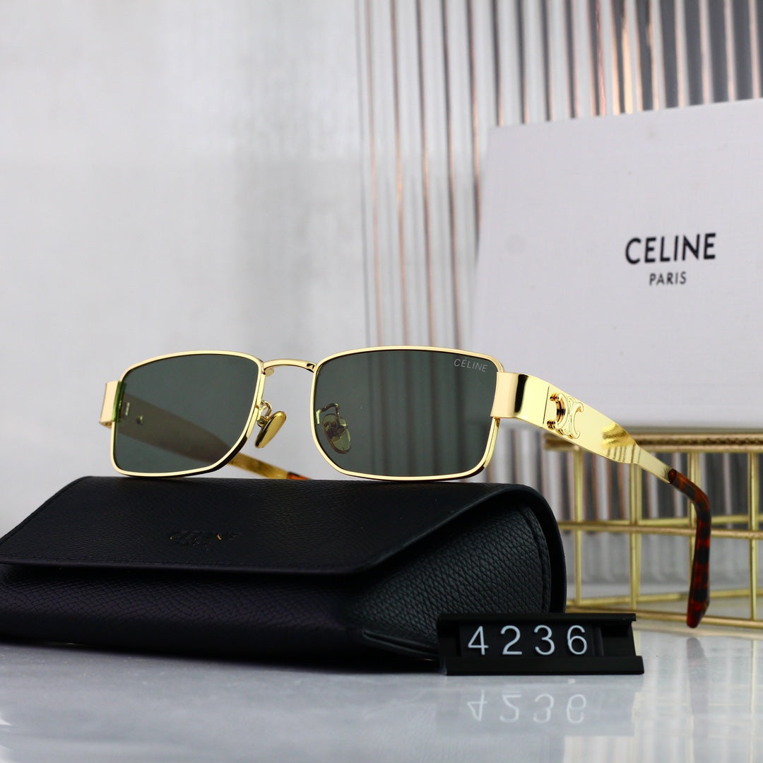 2026 Retro Square Metal Arc de Triomphe Sunglasses