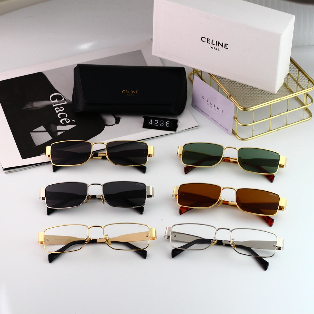 2026 Retro Square Metal Arc de Triomphe Sunglasses