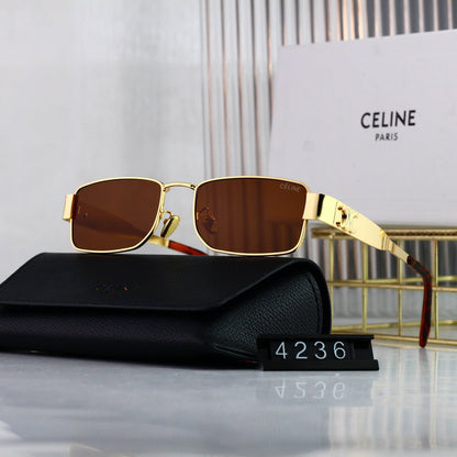 2026 Retro Square Metal Arc de Triomphe Sunglasses