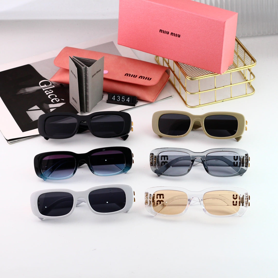 2026 Rectangular Metal Fashion Women's Sunglasses