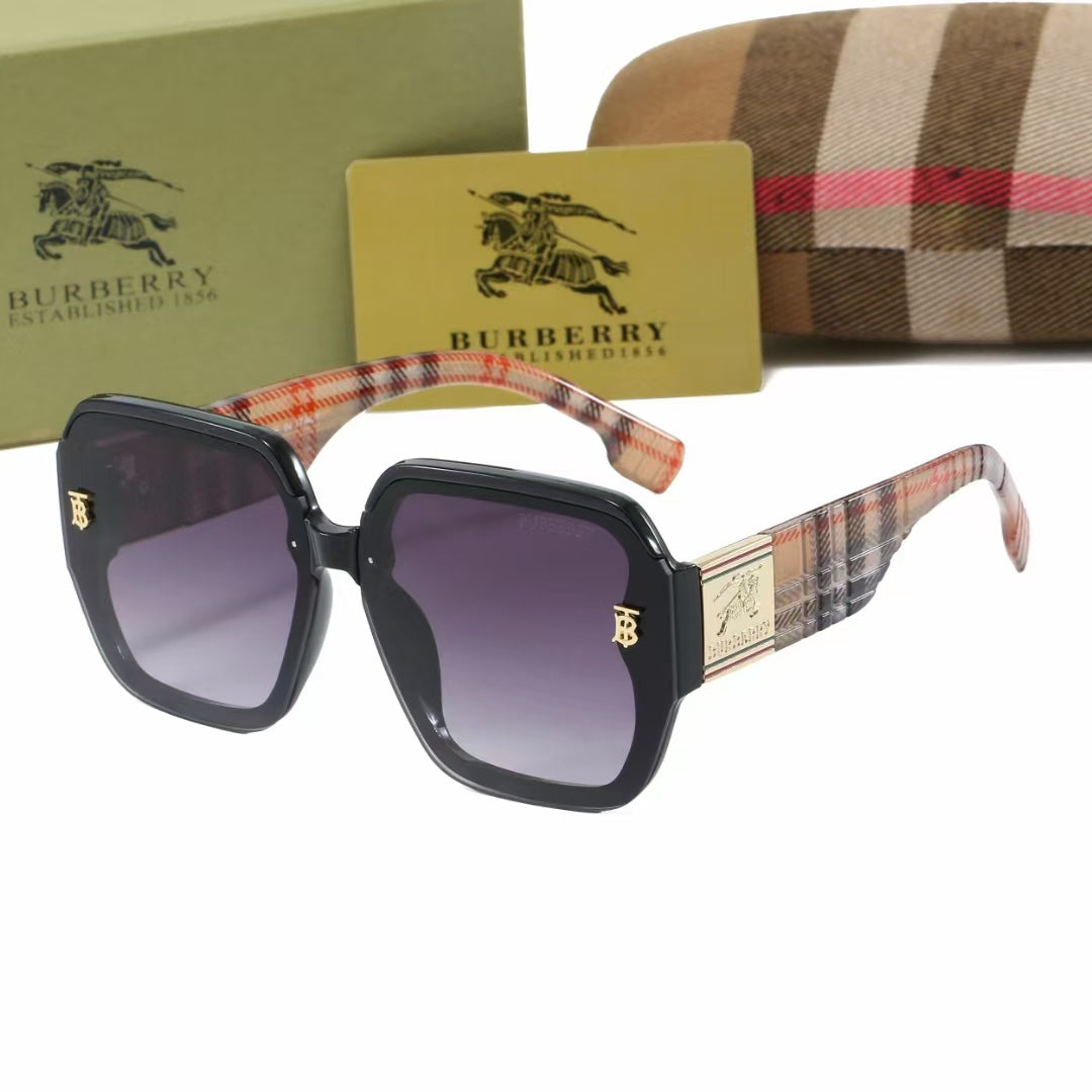2026 Retro Checkered Square Sunglasses