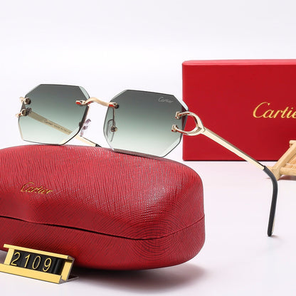 2024 5 ColorsFashion Frameless Sunglasses2109