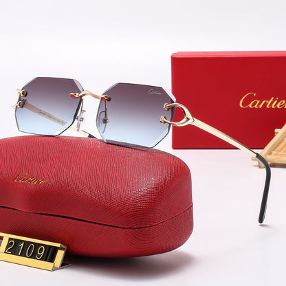 2024 5 ColorsFashion Frameless Sunglasses2109