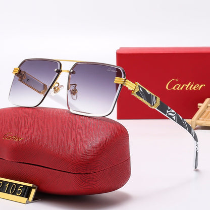 2026 Square stylish frameless sunglasses 2105