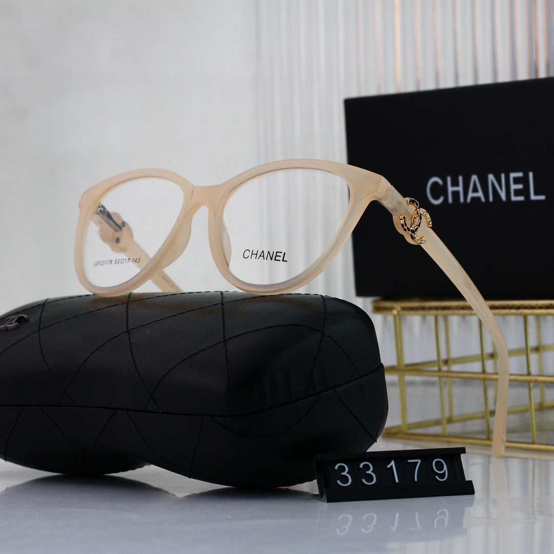 2026 Cat-Eye Diamond Metal Logo Glasses