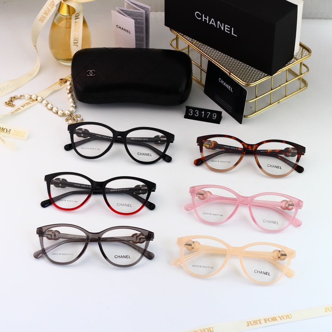 2026 Cat-Eye Diamond Metal Logo Glasses