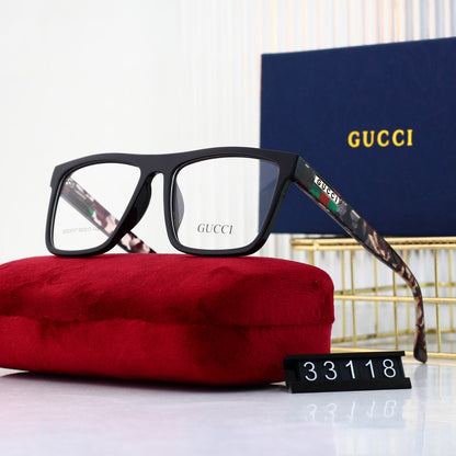 2024 Unisex Fashionable Striped Rim Glasses