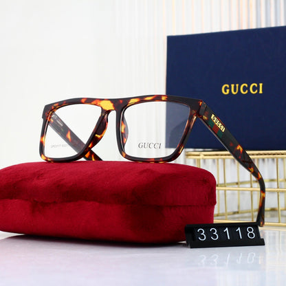 2024 Unisex Fashionable Striped Rim Glasses