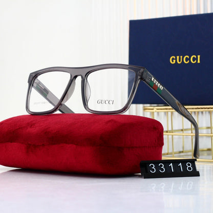 2024 Unisex Fashionable Striped Rim Glasses