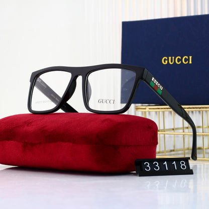 2024 Unisex Fashionable Striped Rim Glasses