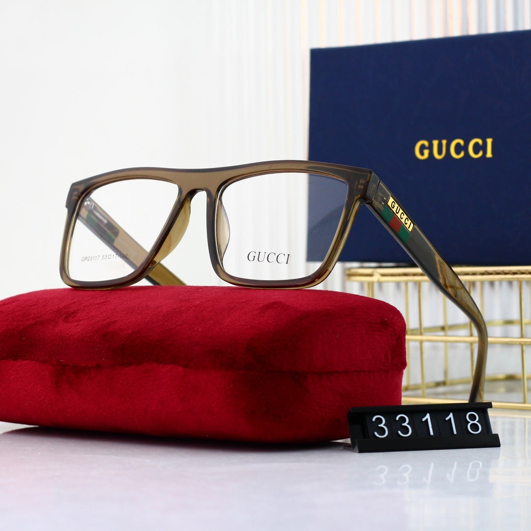 2024 Unisex Fashionable Striped Rim Glasses