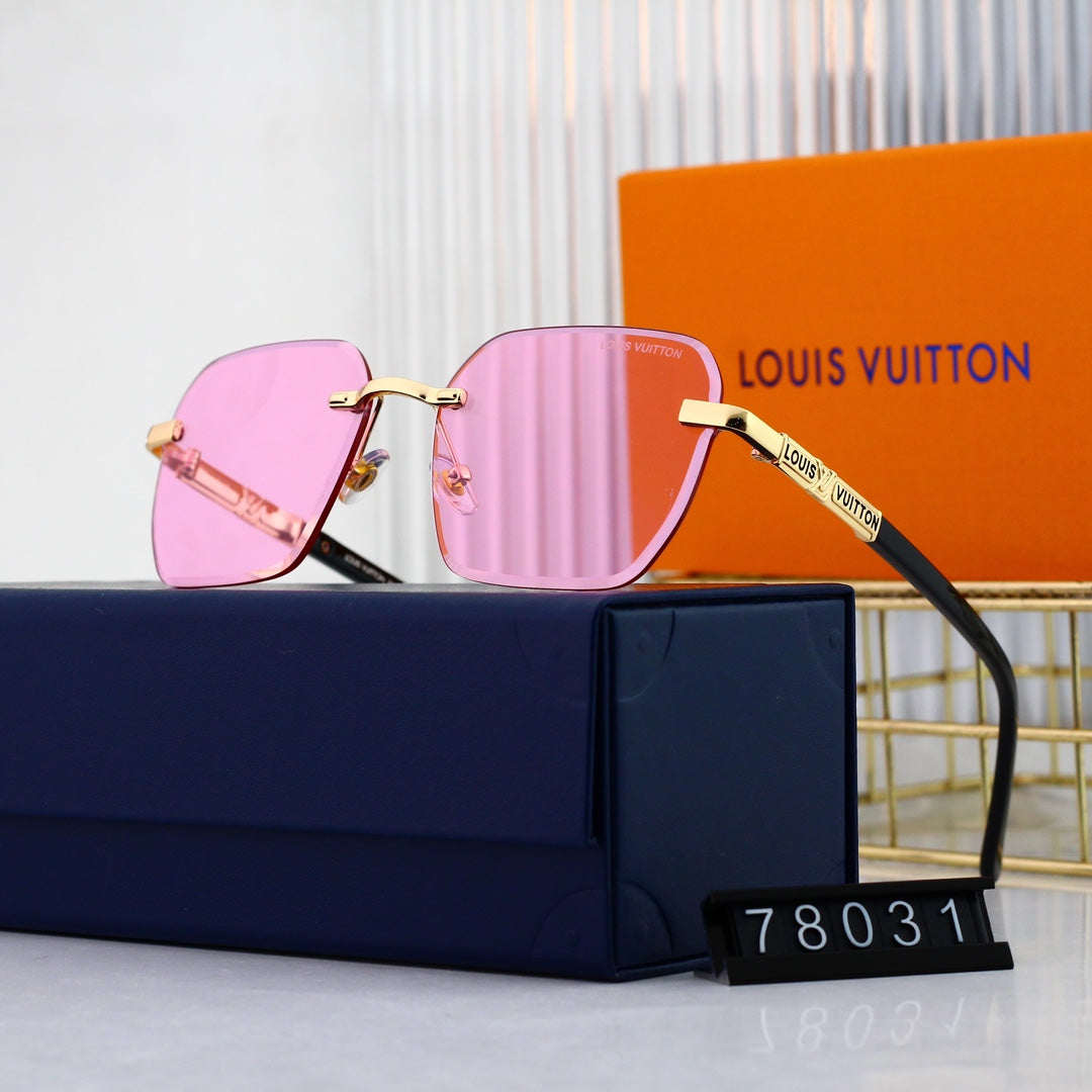2026 HD Frameless Fashion Metal Sunglasses