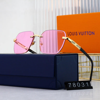 2026 HD Frameless Fashion Metal Sunglasses