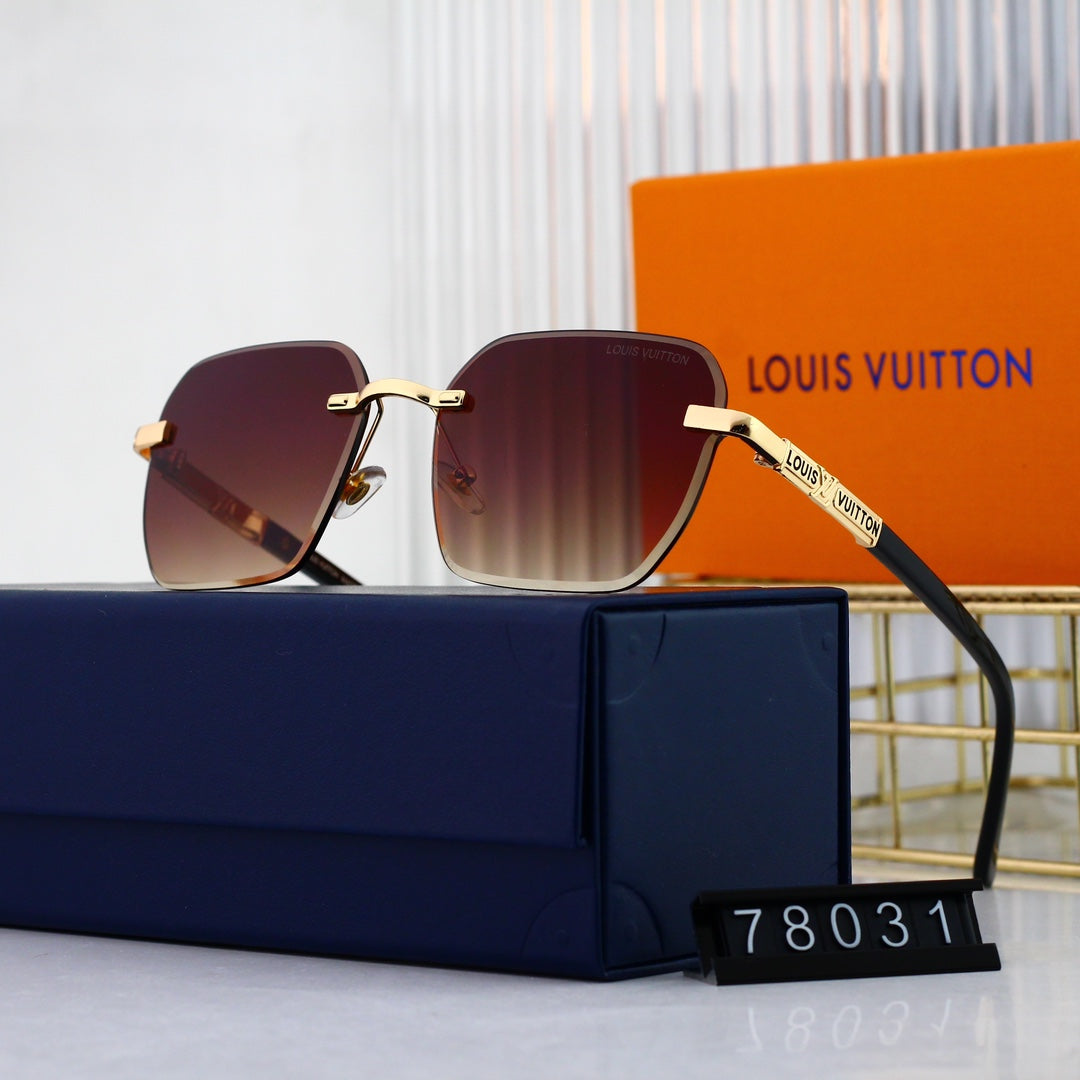 2026 HD Frameless Fashion Metal Sunglasses