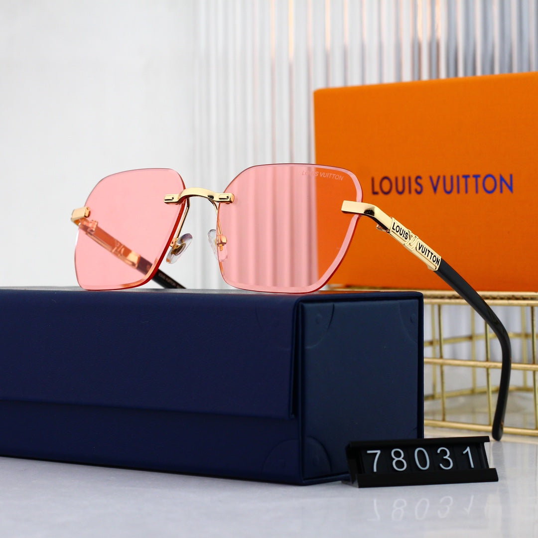 2026 HD Frameless Fashion Metal Sunglasses