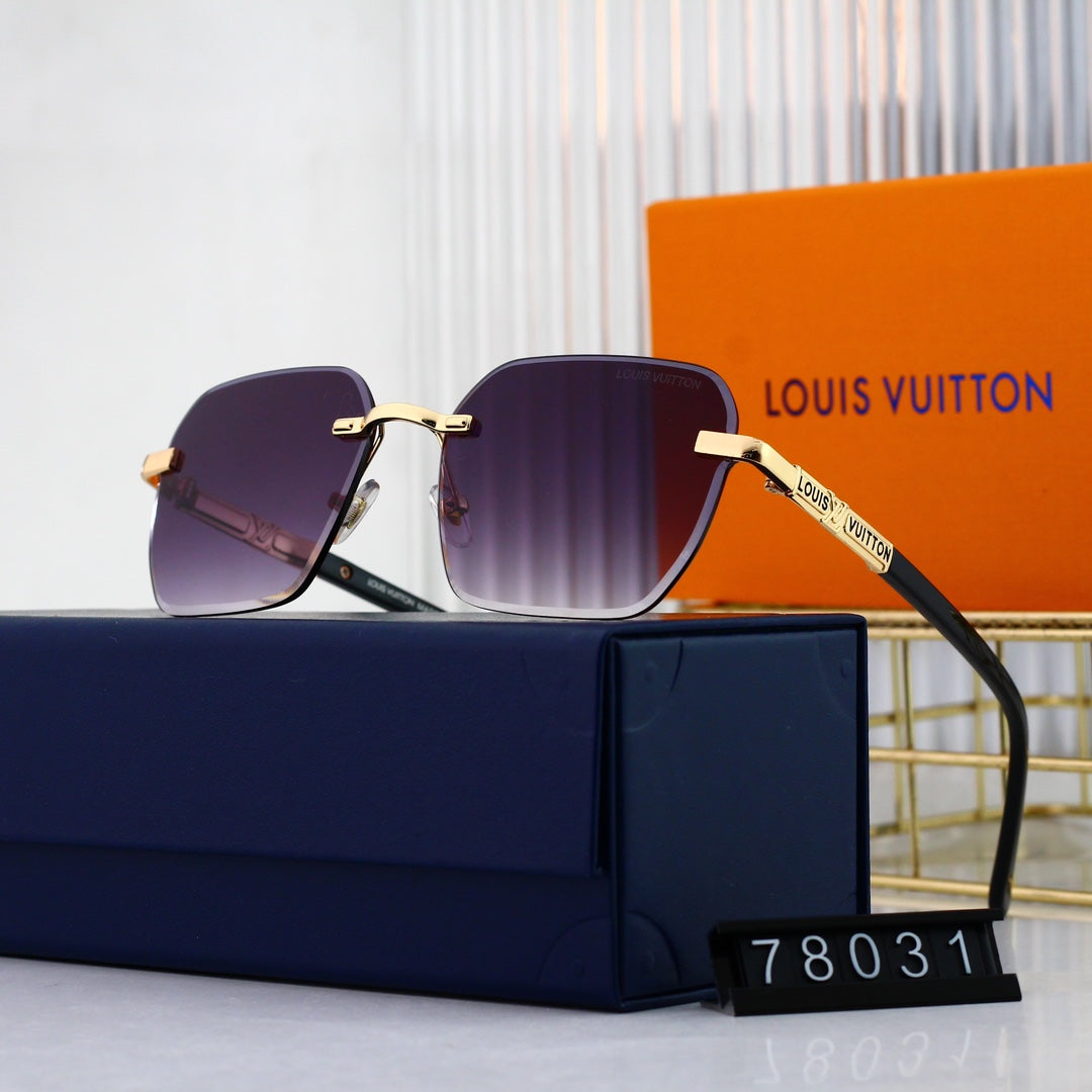 2026 HD Frameless Fashion Metal Sunglasses