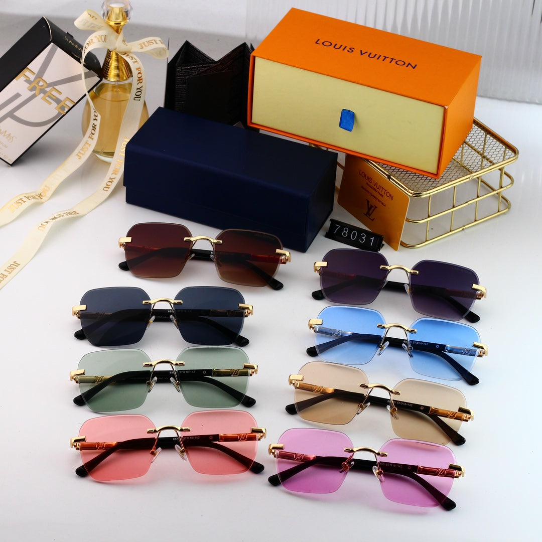 2026 HD Frameless Fashion Metal Sunglasses