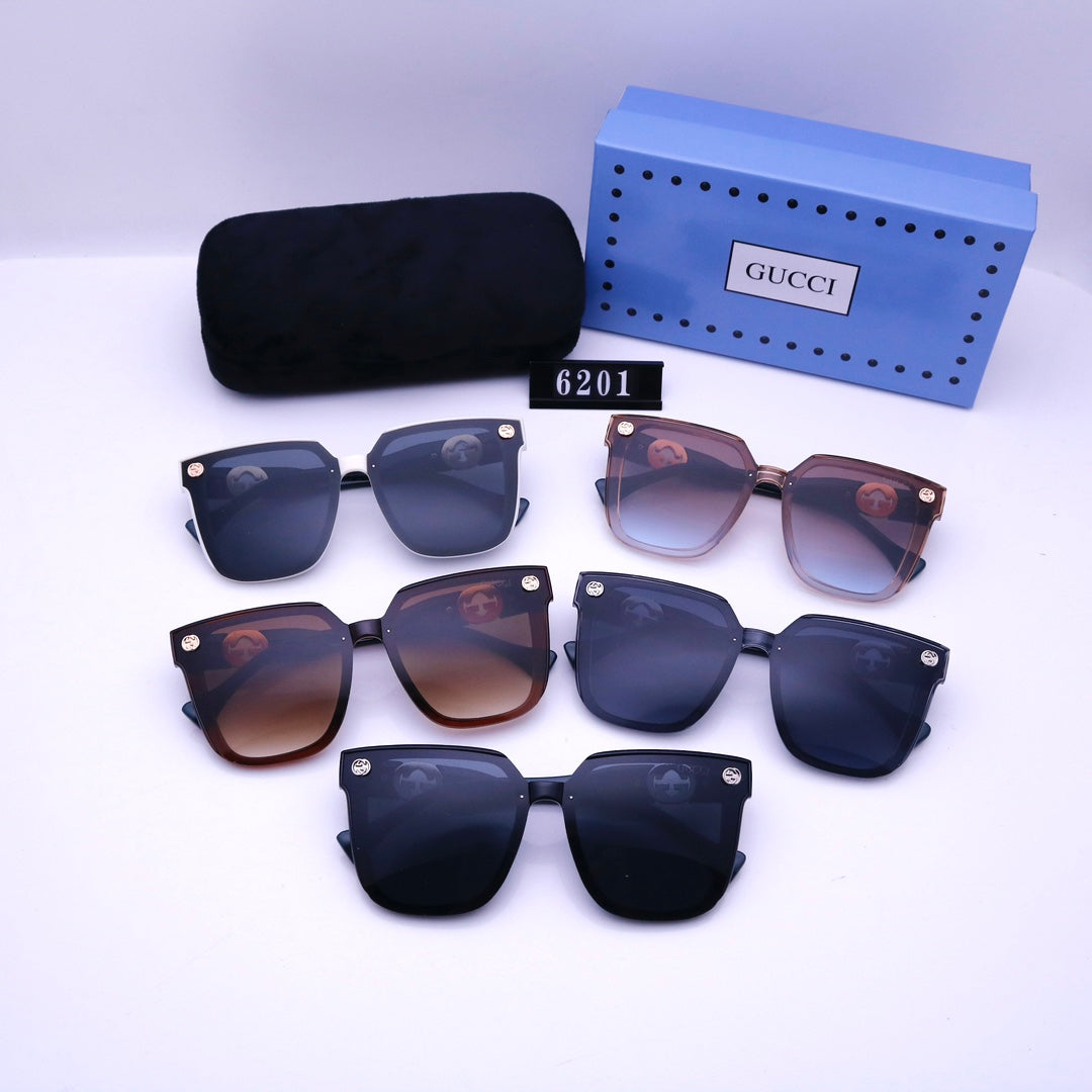 2026 Vintage Contrast Stripes Temple Sunglasses