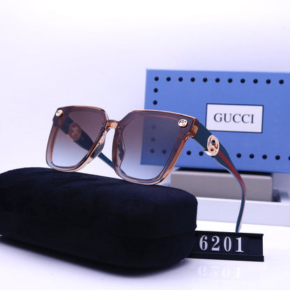 2026 Vintage Contrast Stripes Temple Sunglasses