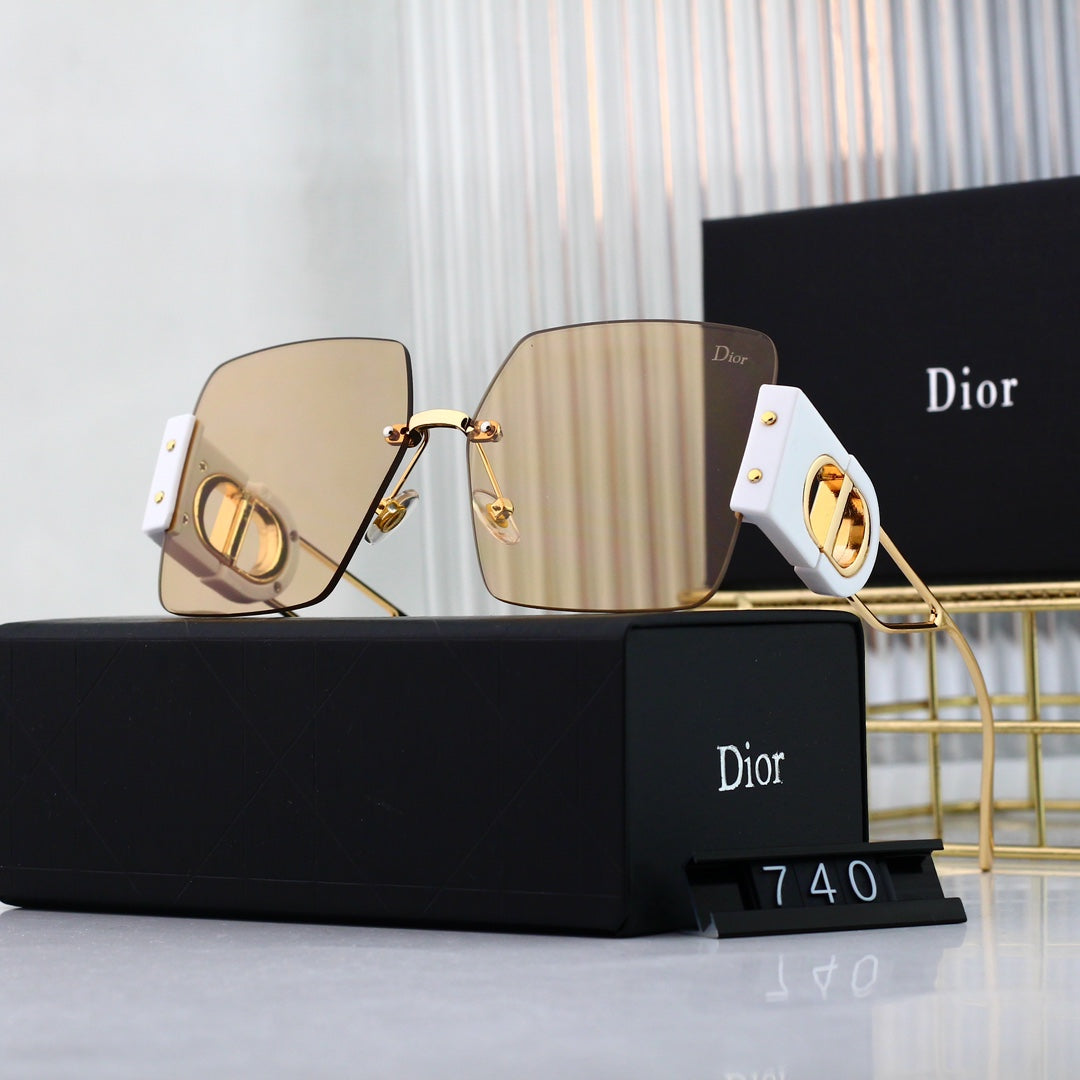 2024 Fashion CD Metal Square Sunglasses