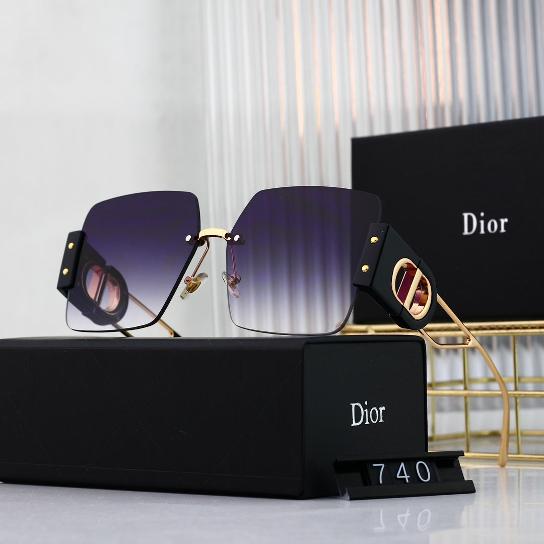 2024 Fashion CD Metal Square Sunglasses