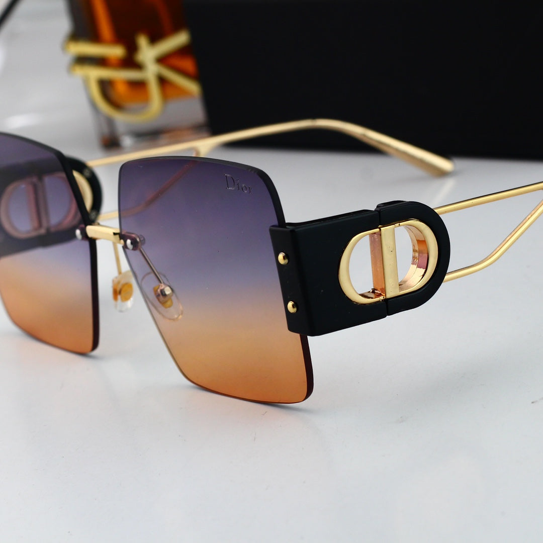 2024 Fashion CD Metal Square Sunglasses