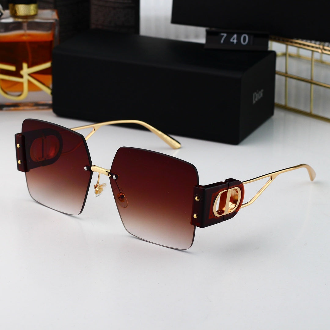 2024 Fashion CD Metal Square Sunglasses