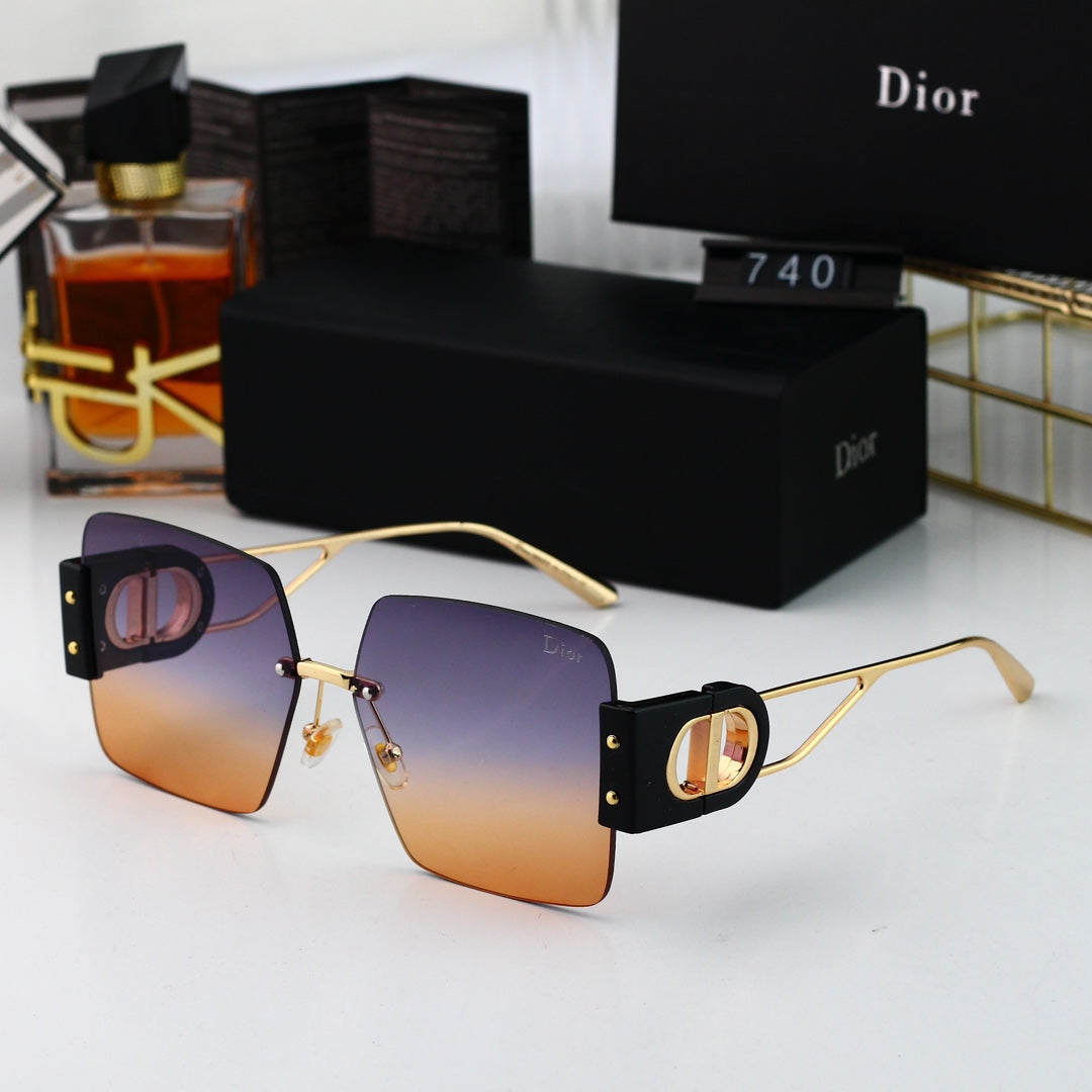 2024 Fashion CD Metal Square Sunglasses