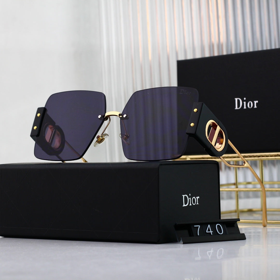 2024 Fashion CD Metal Square Sunglasses