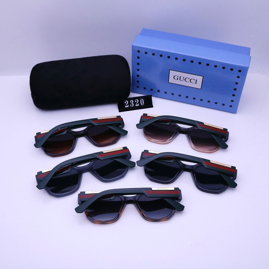 2026 Striped Temples Fashion Sunglasses