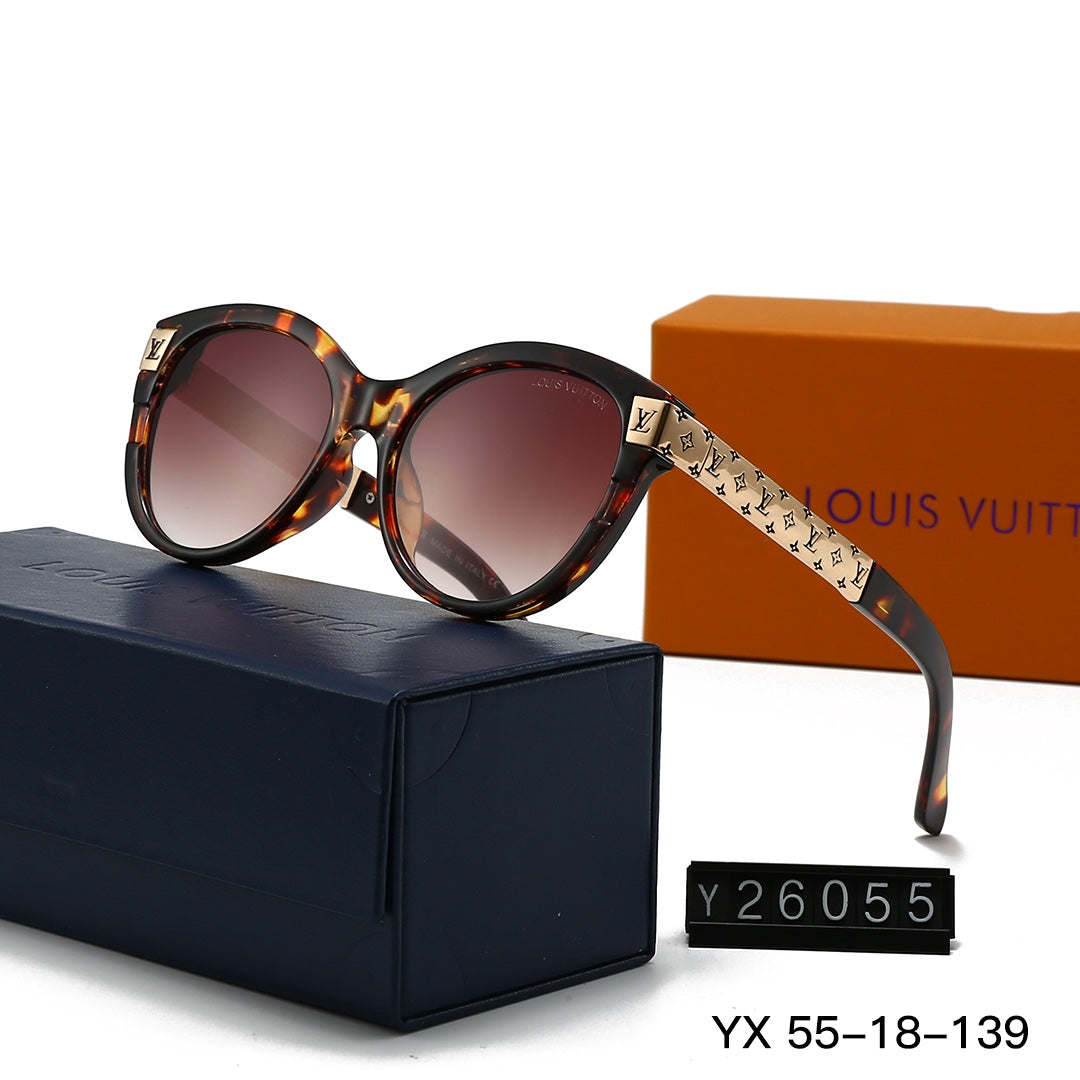 2026 Vintage Embossed Metal Frame Round Sunglasses