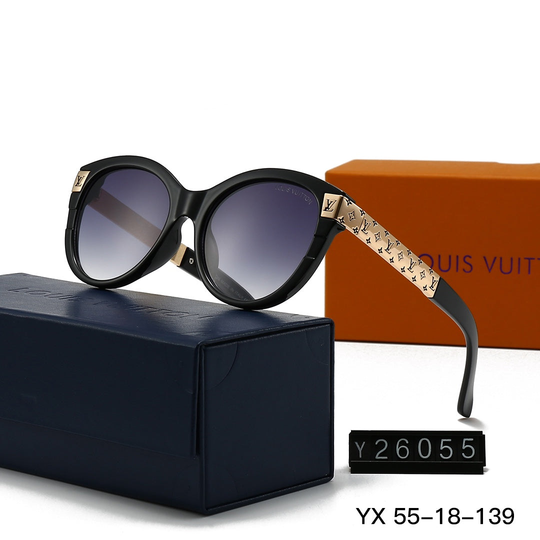 2026 Vintage Embossed Metal Frame Round Sunglasses