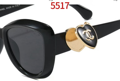 2026 Heart Mirror Butterfly Sunglasses
