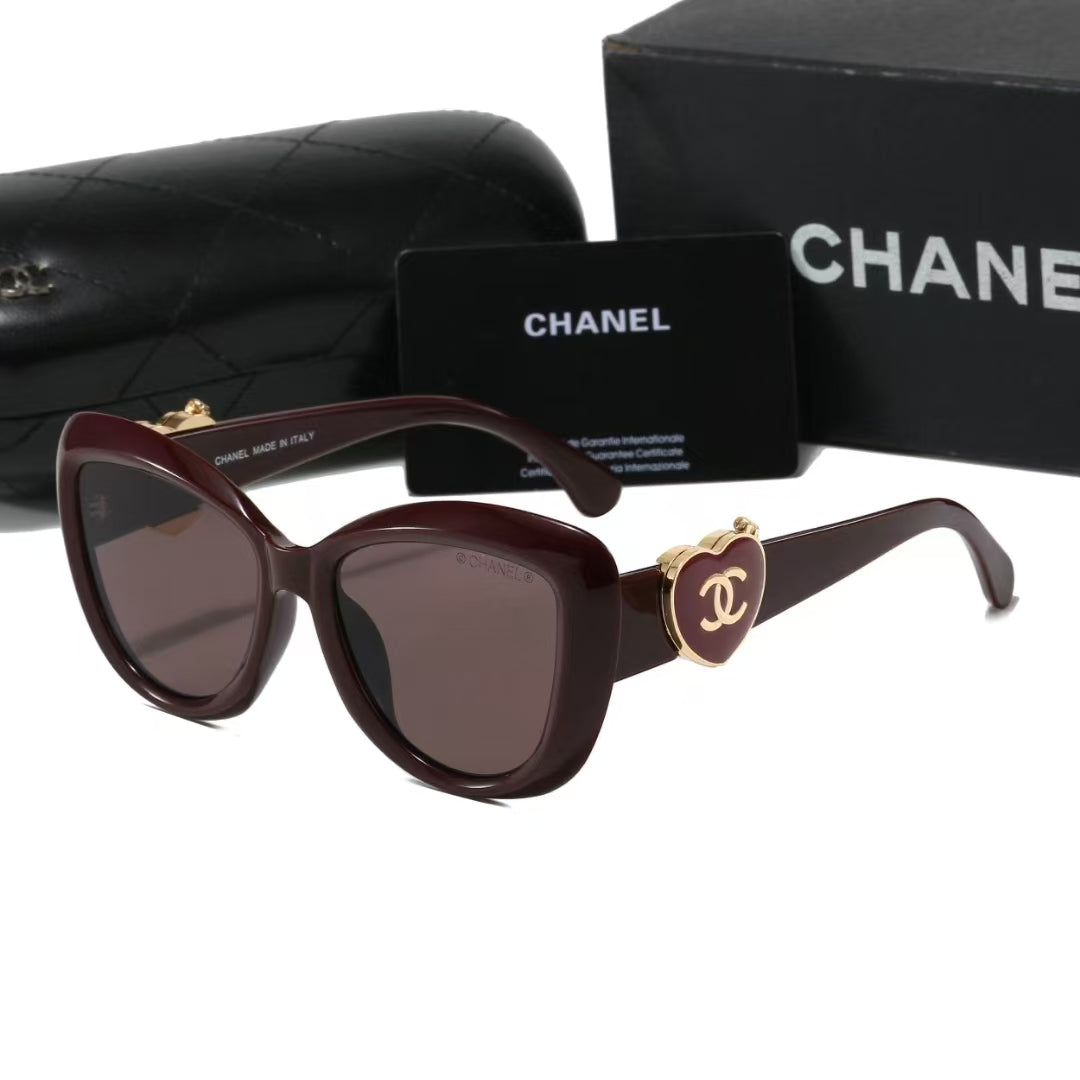 2026 Heart Mirror Butterfly Sunglasses
