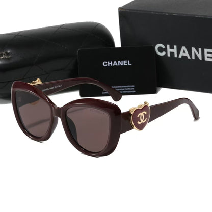 2026 Heart Mirror Butterfly Sunglasses