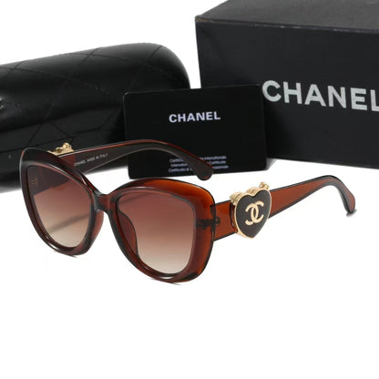 2026 Heart Mirror Butterfly Sunglasses
