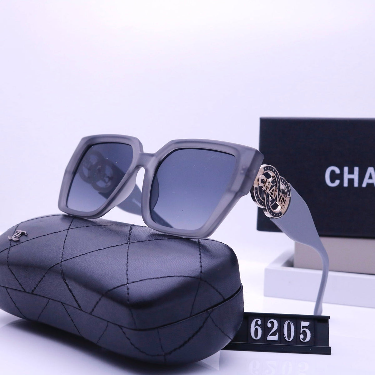 2026 Retro Metal Lettering Frame Sunglasses