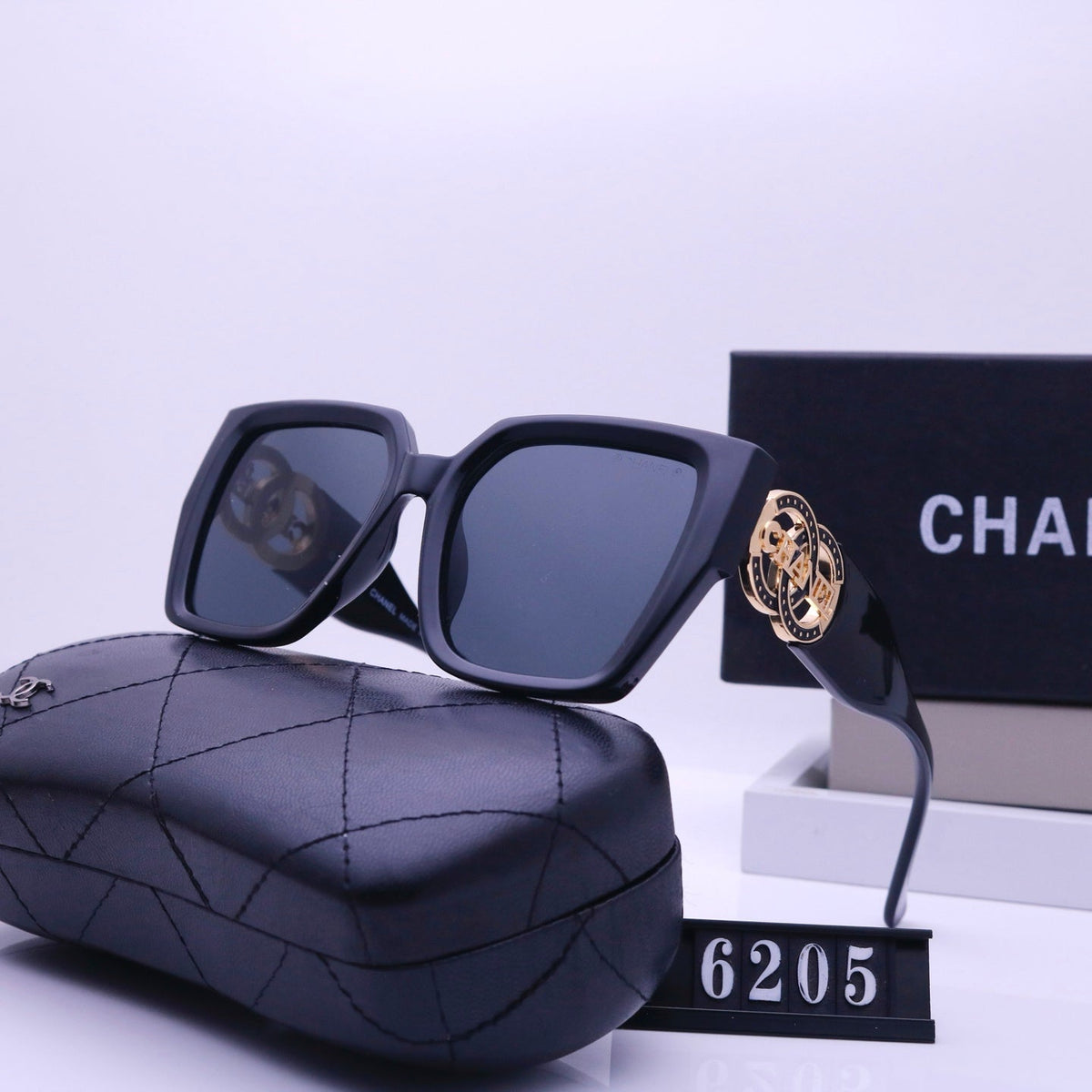 2026 Retro Metal Lettering Frame Sunglasses