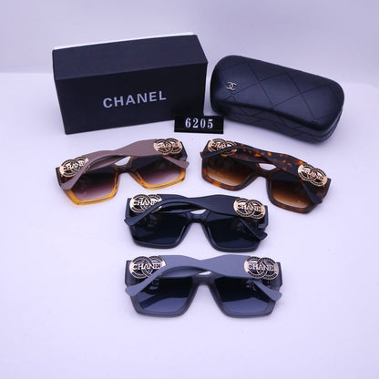 2026 Retro Metal Lettering Frame Sunglasses