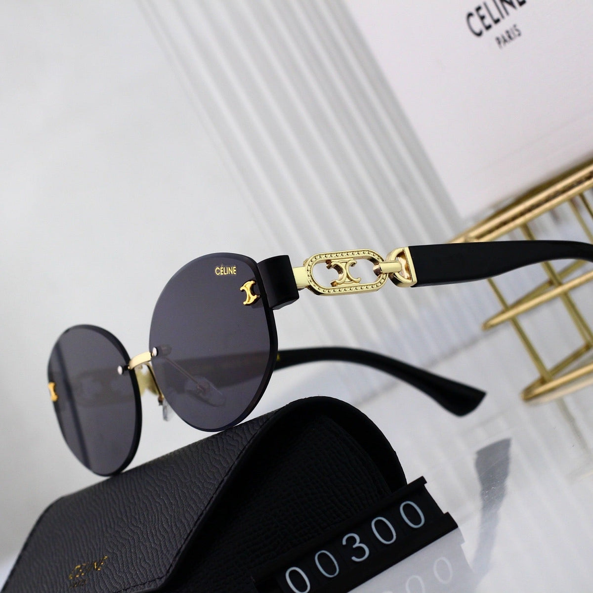 2026 Retro Rimless Round Metal Sunglasses