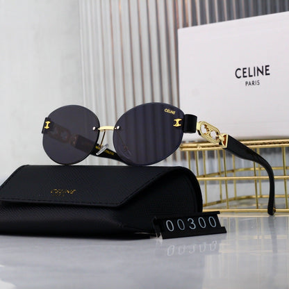 2026 Retro Rimless Round Metal Sunglasses