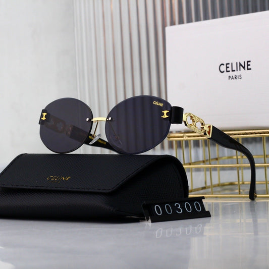 2026 Retro Rimless Round Metal Sunglasses